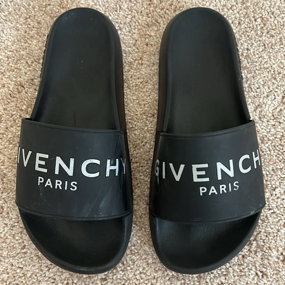 Givenchy Logo Pool Slide - Black
